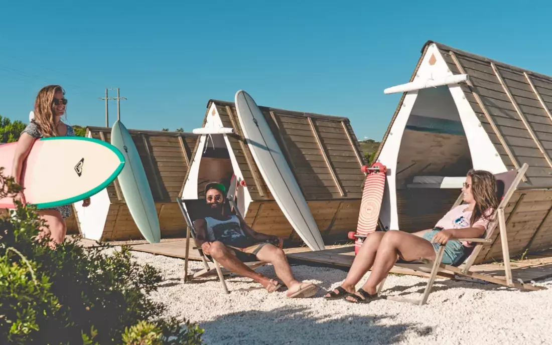 Chilling wooden cabins for 2 people