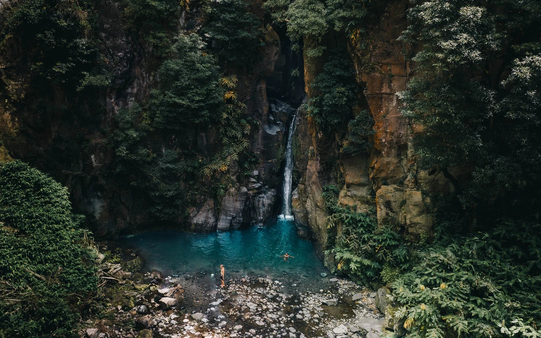 waterfall in the jungle