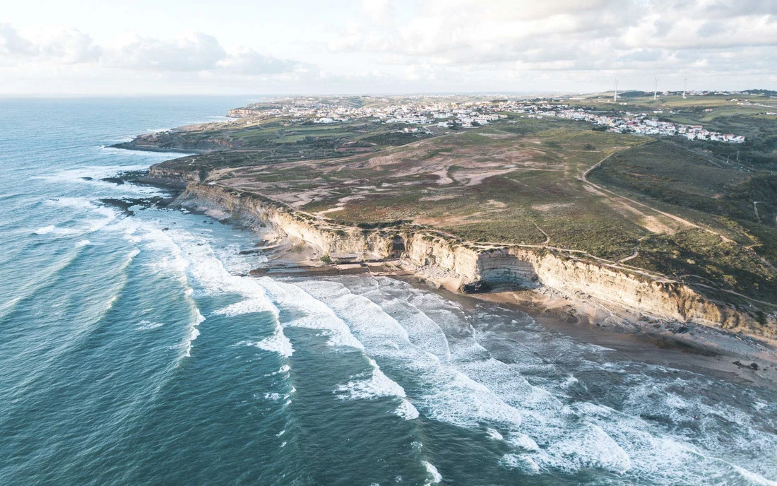 View of one of the region's best point breaks