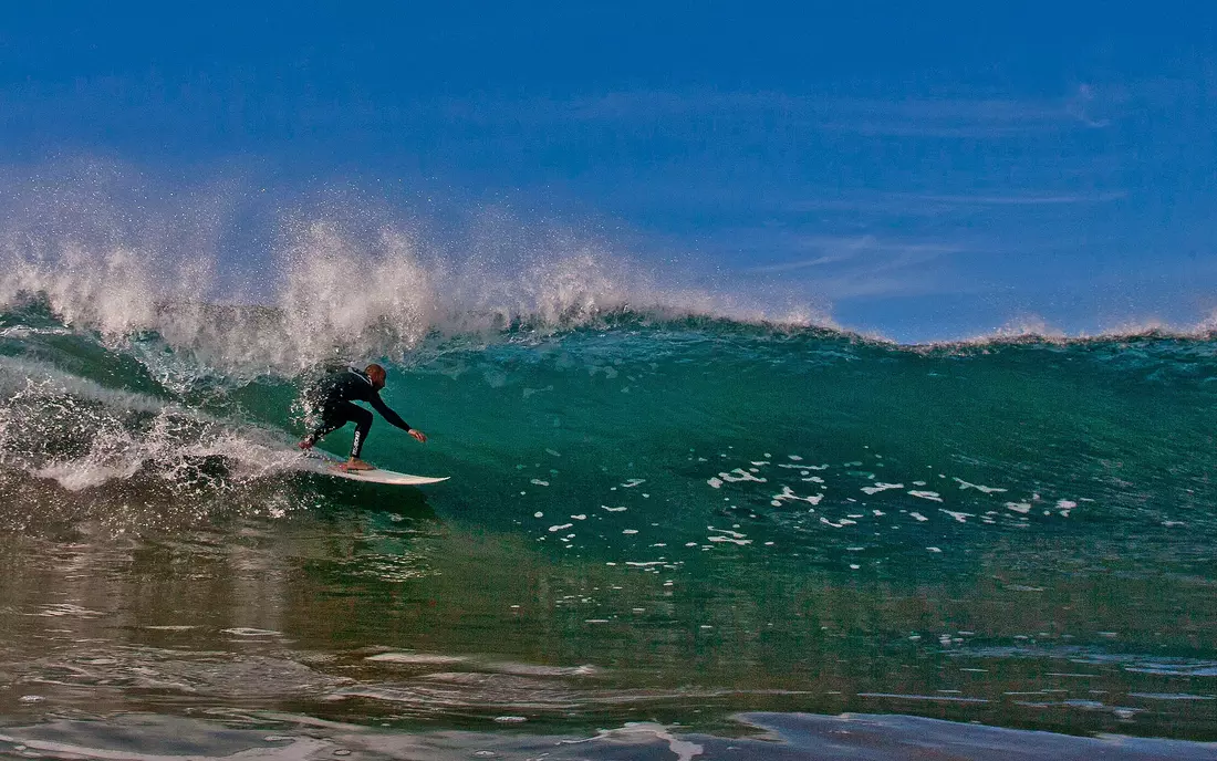 surfing in gran canary