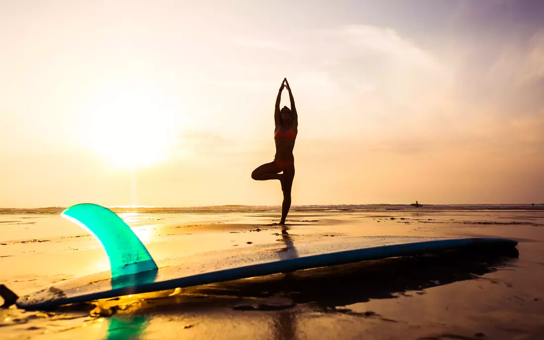 Yoga am Strand