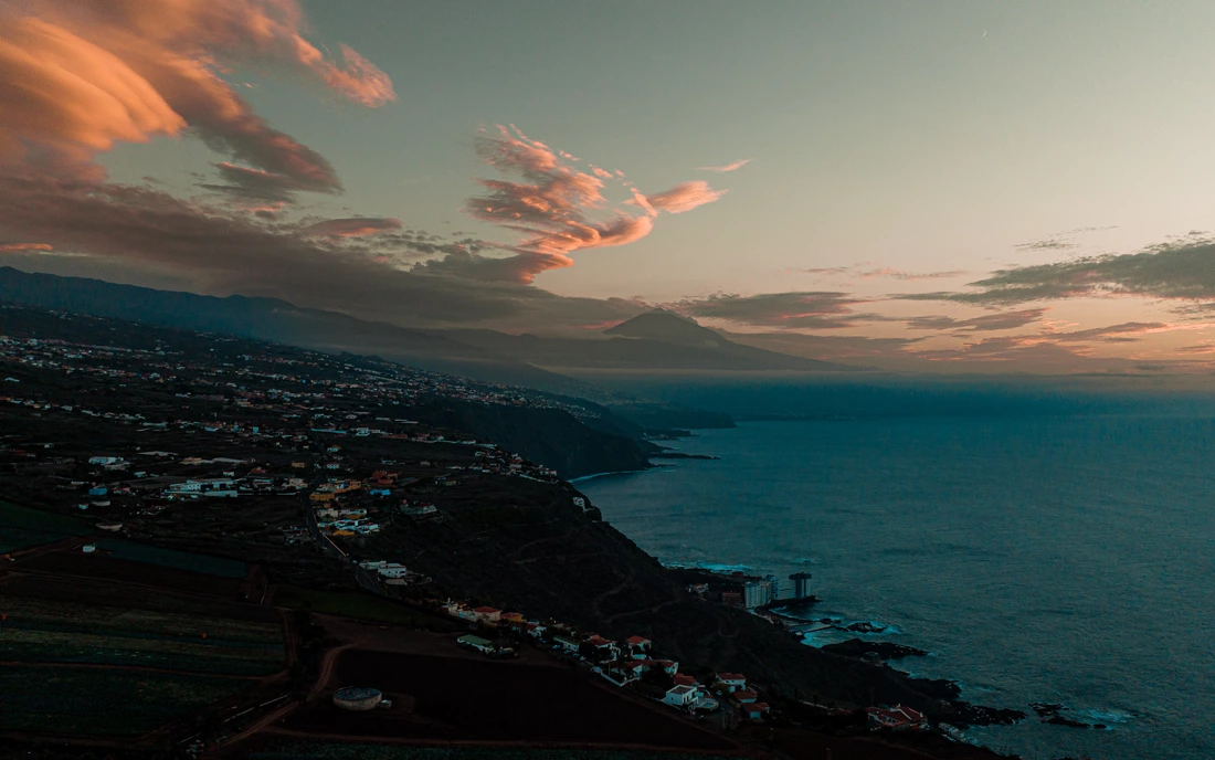 Pure Surfcamp Tenerife nature sunset