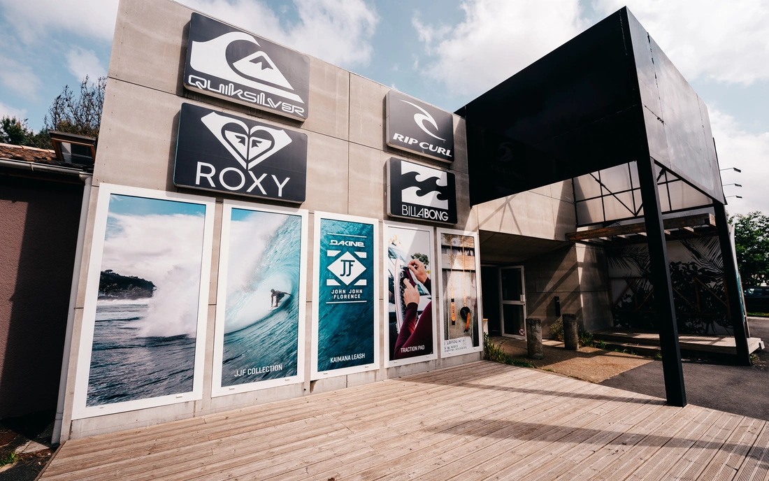 Familien Surfcamps Ausflug in die Outlets nach Hossegor Quiksilver, Roxy, Rip Curl, Billabong