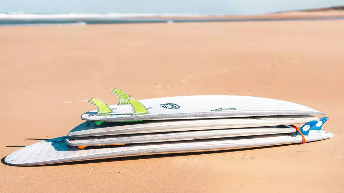 A good selection of surfboards awaits you in the Premium Surflodge Hossegor