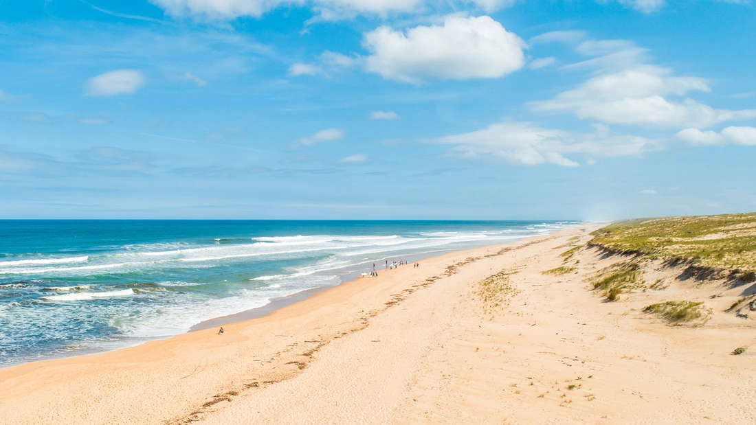 Beachbreak in Moliets, Frankreich