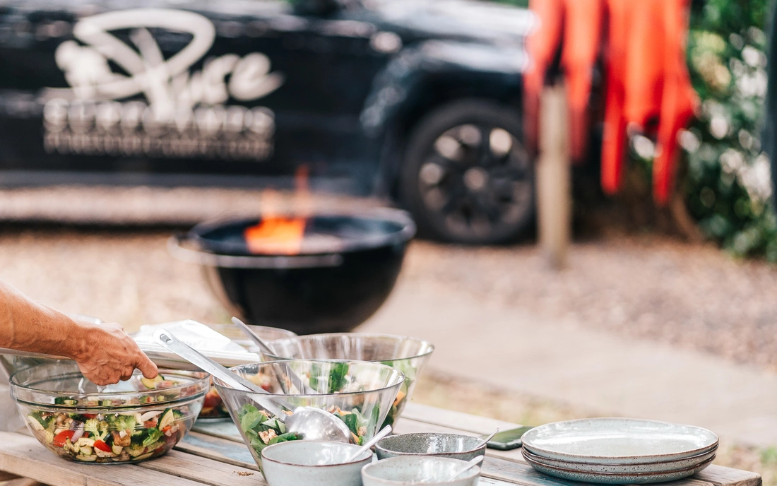 Once a week there is a delicious BBQ