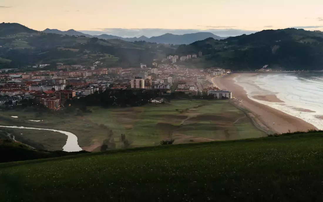 landscape at surf camp zarautz 