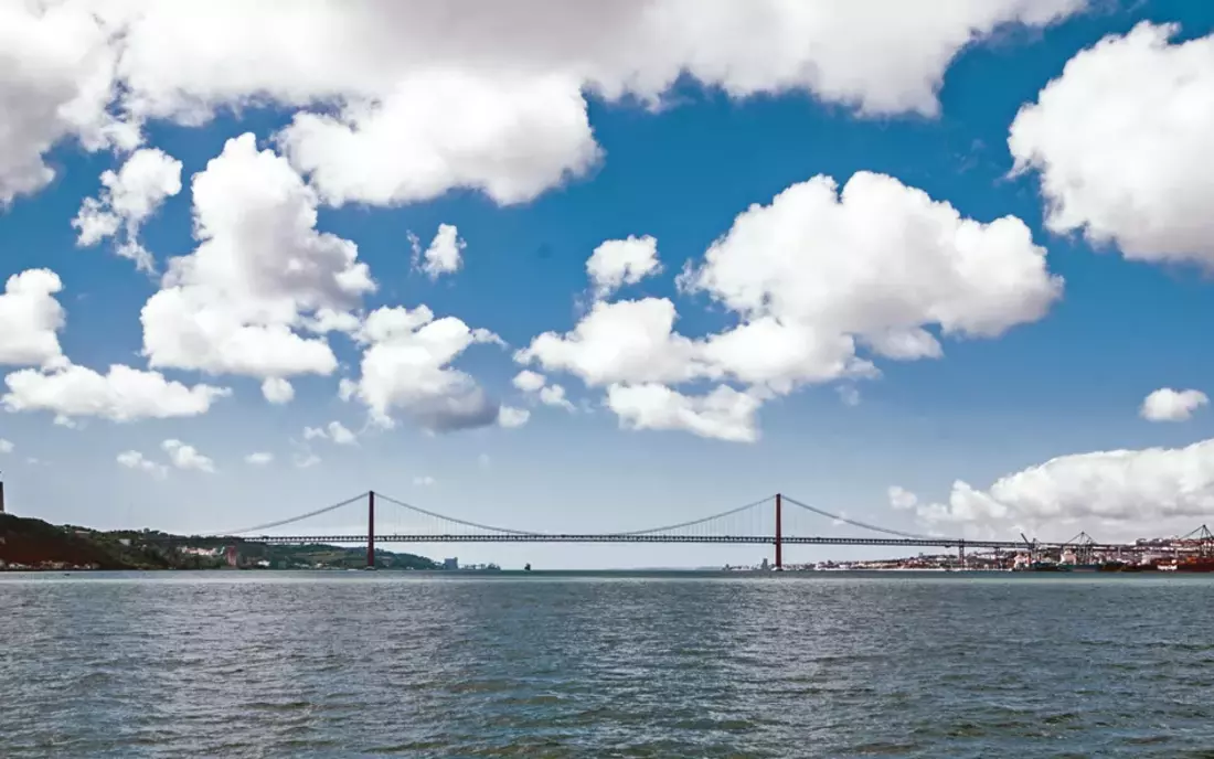 The bridge connects Lisbon with Caparica
