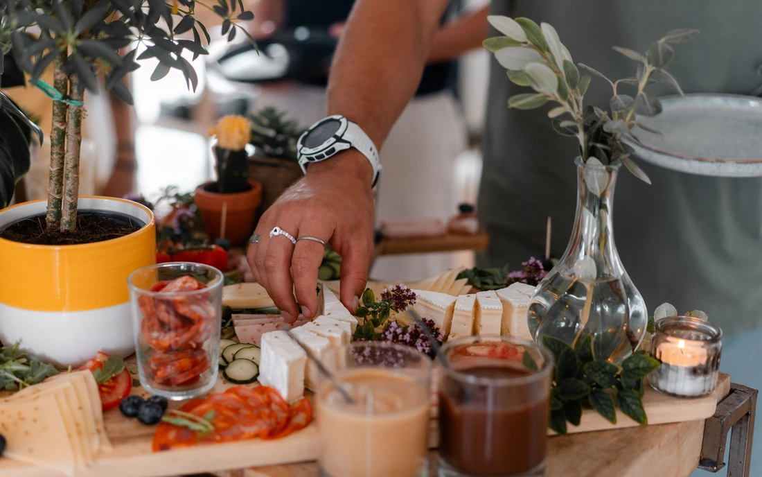 Verschiedene Sorten an leckerem Käse