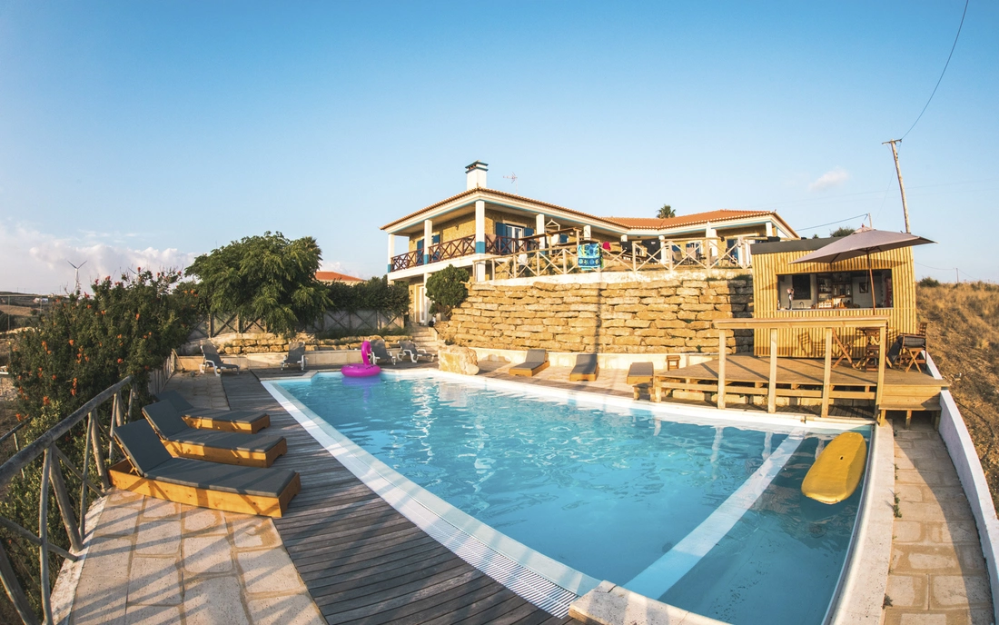 Sunset Surf Lodge Ericeira pool Portugal