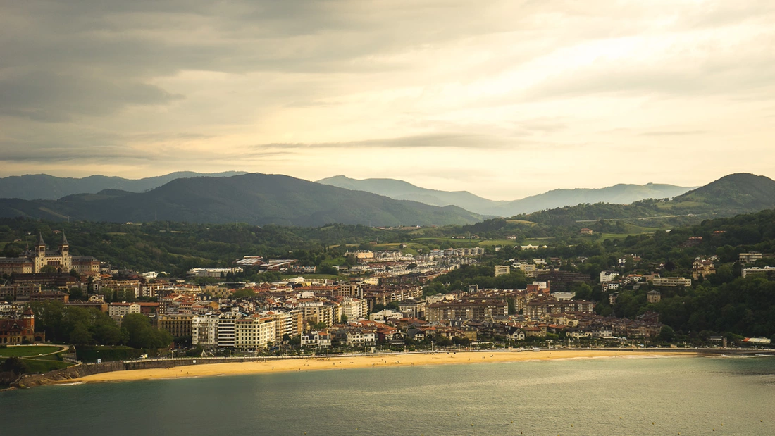 biarritz sicht auf den grand plage