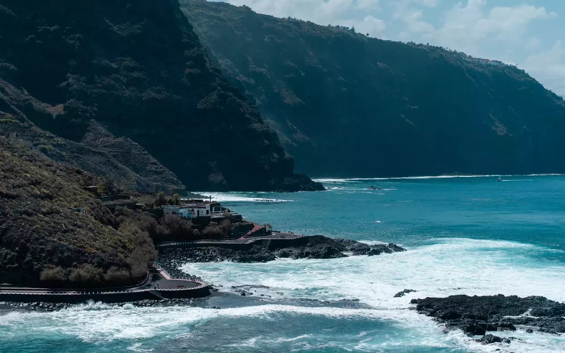 Pure Surfcamp Tenerife coastal landscapes sea