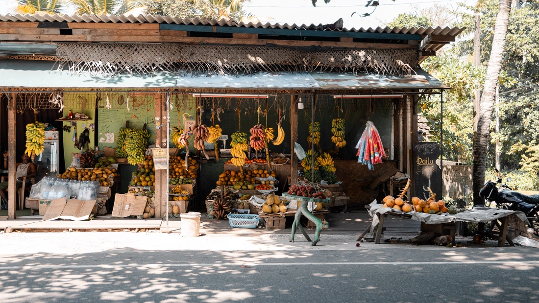 Obstladen in Sri Lanka
