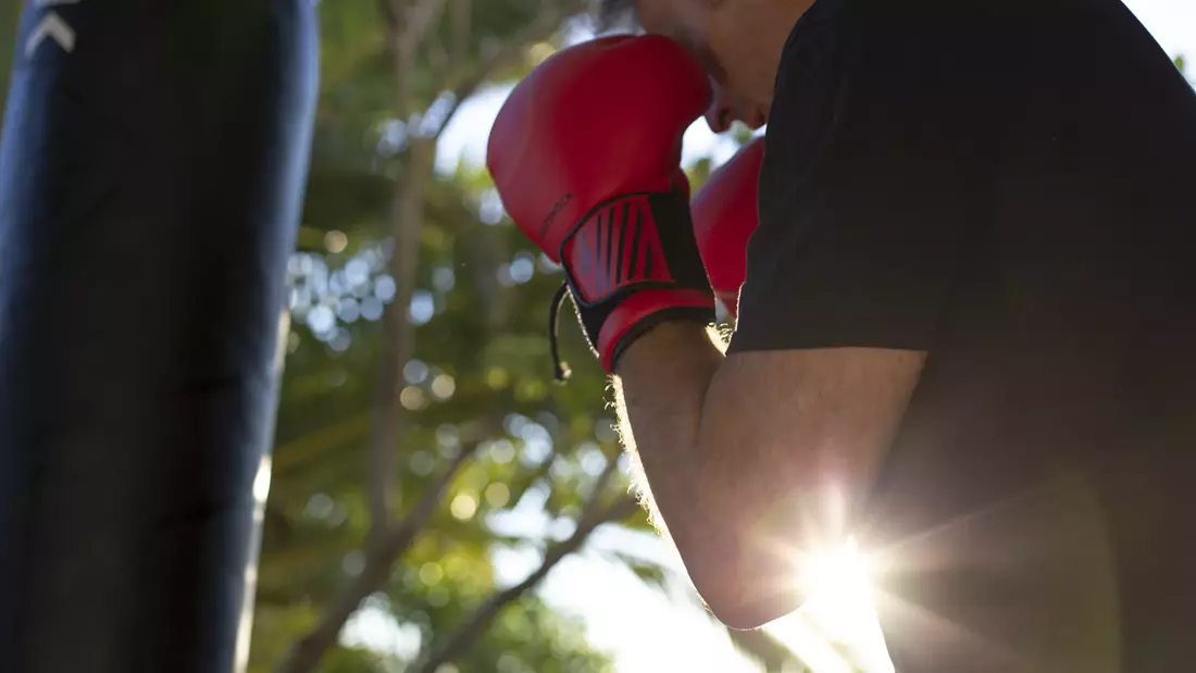 Let air out of the punching bag