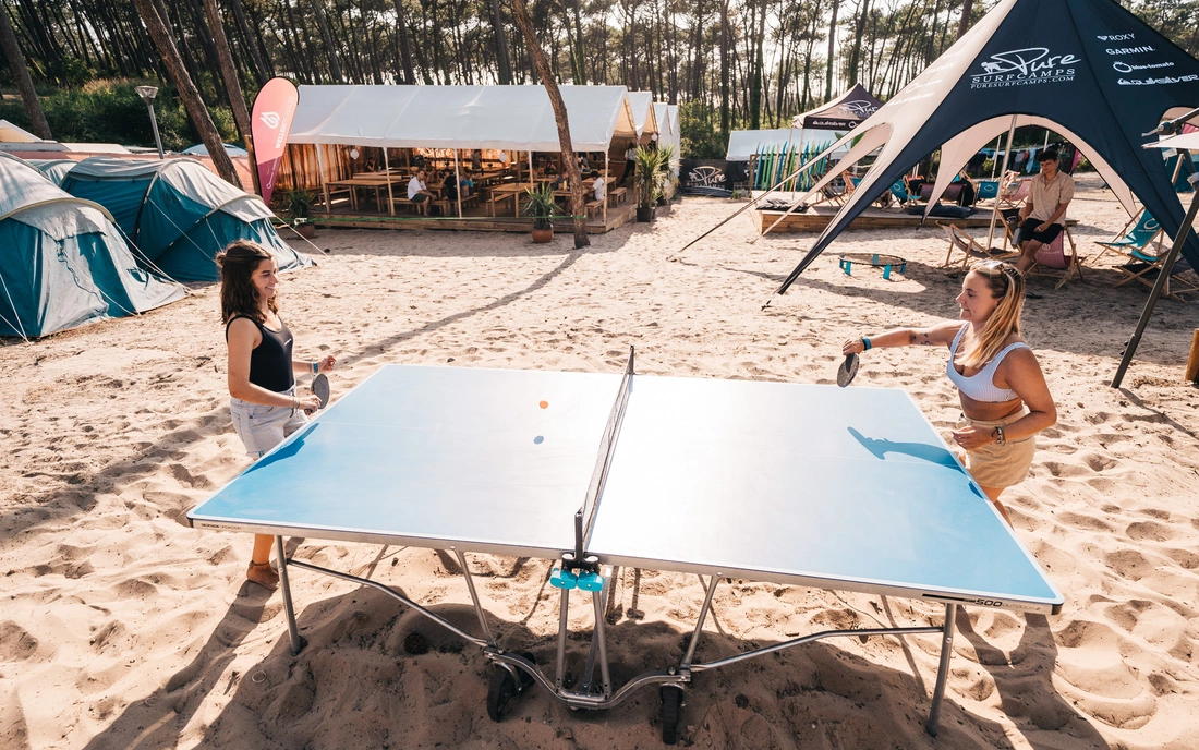 Jugendreise Surfcamp St Girons Frankreich Ping Pong