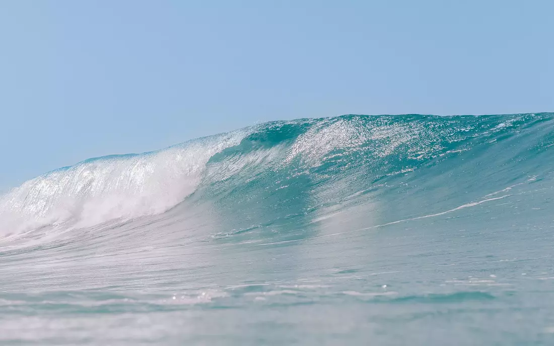 Perfect, glassy conditions.