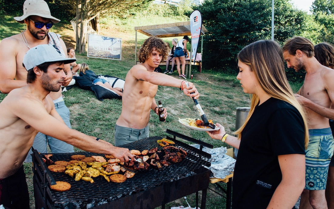 BBQ night at Surf Camp Zarautz