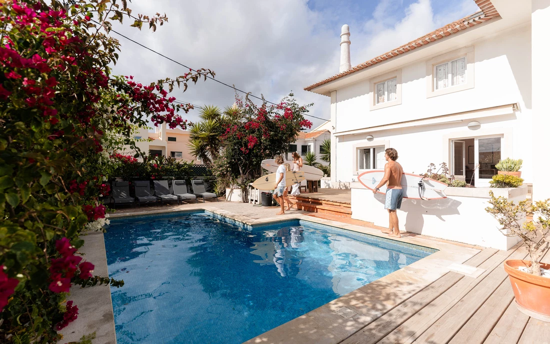 Eco Surflodge: gemütliches Haus mit Pool