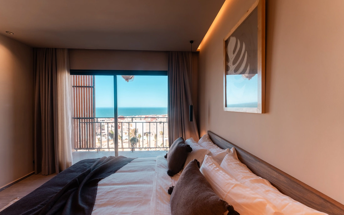 Boutique Surfcamp Marokko Tamraght Ausblick aus den Zimmern