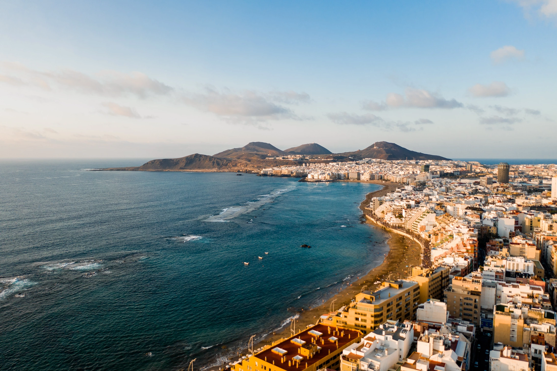 Las Palmas auf Gran Canaria von oben