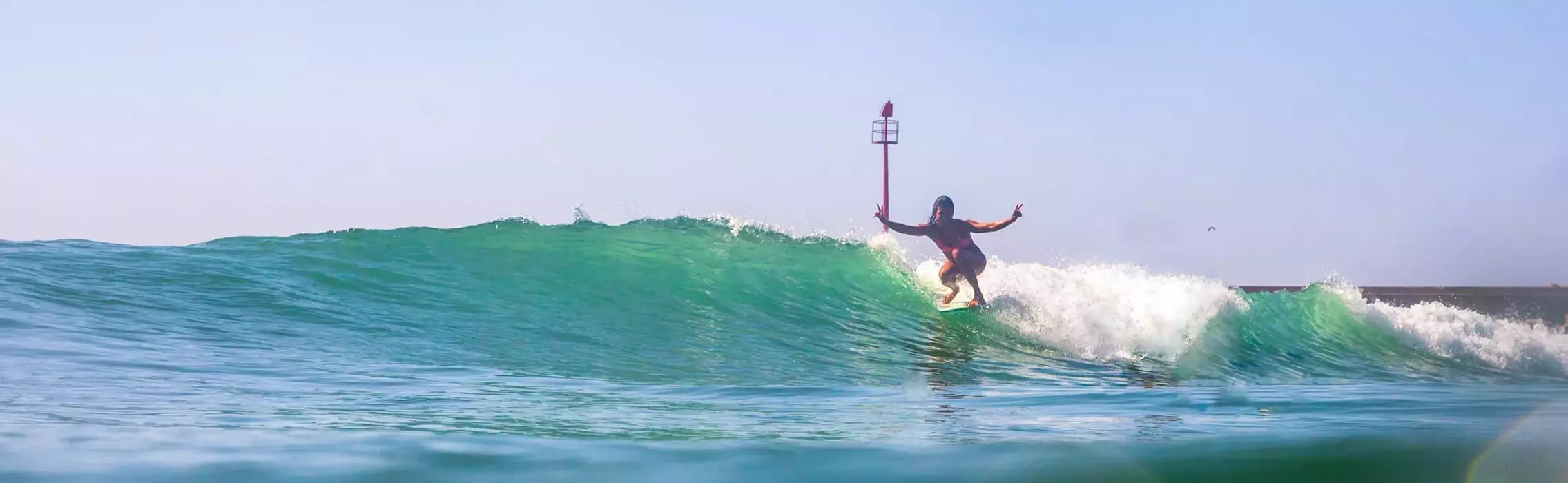 Ophelia surft in Marokko