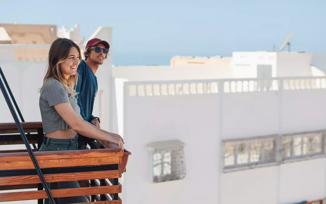 private balcony with sea view