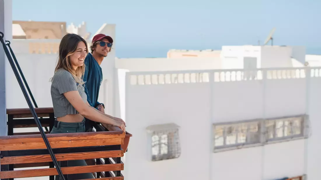 eigener Balkon mit Sea View