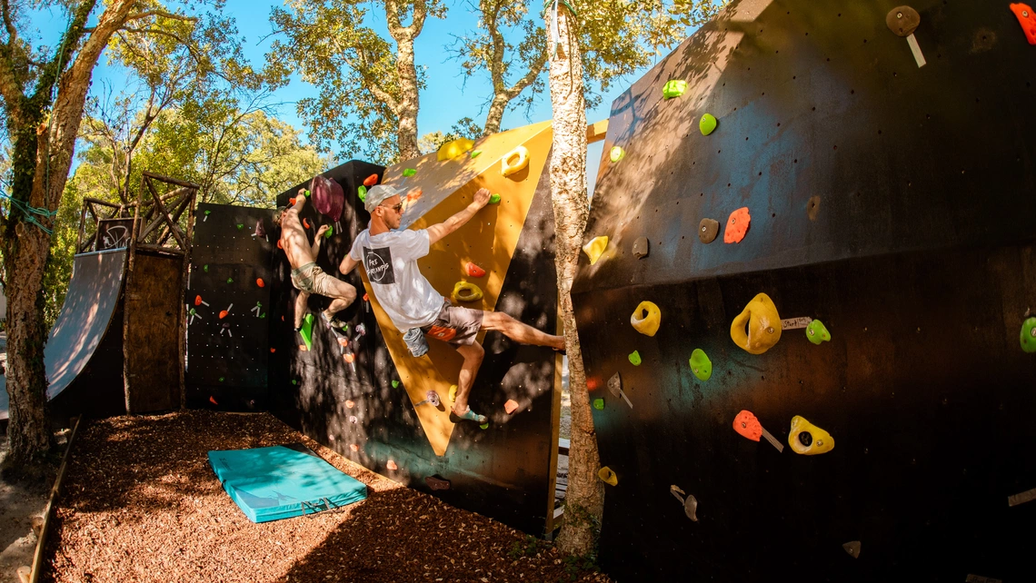 Bouldern Frankreich im Surfcamp