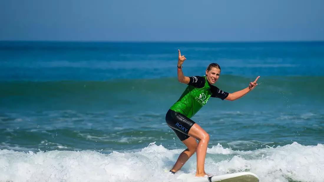 Learn to surf with ISA-certified surf instructors France surf school