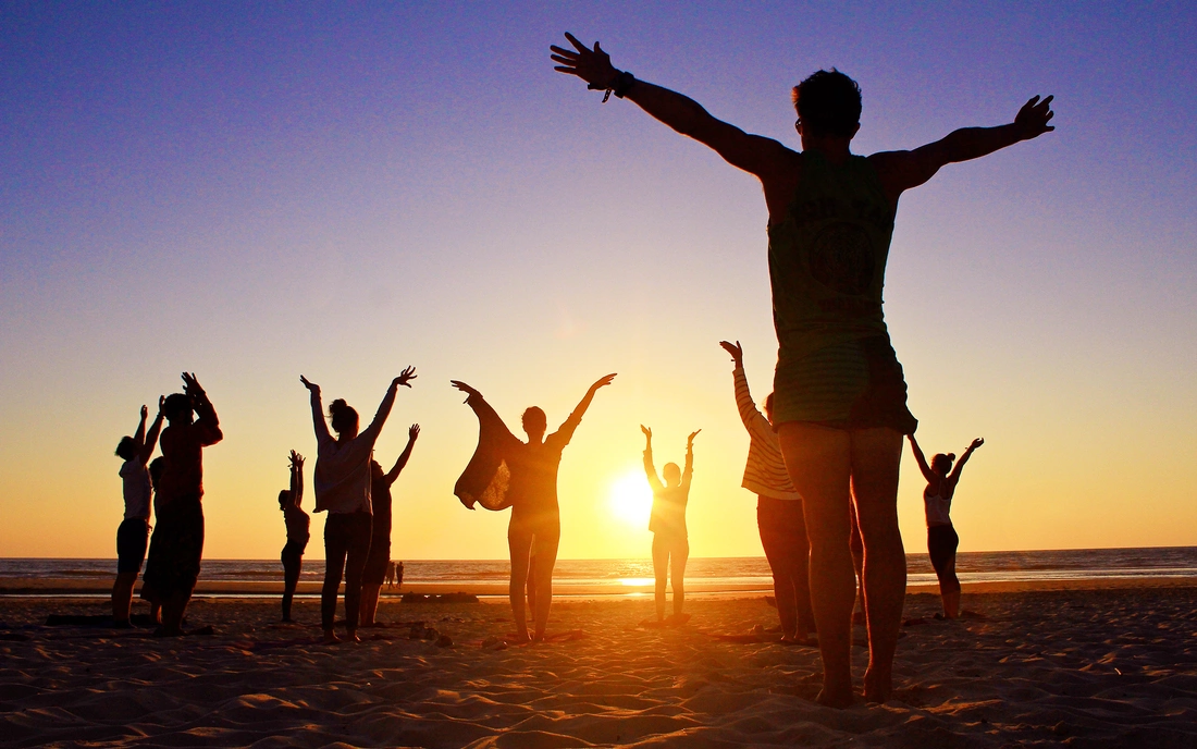 Yoga am Strand