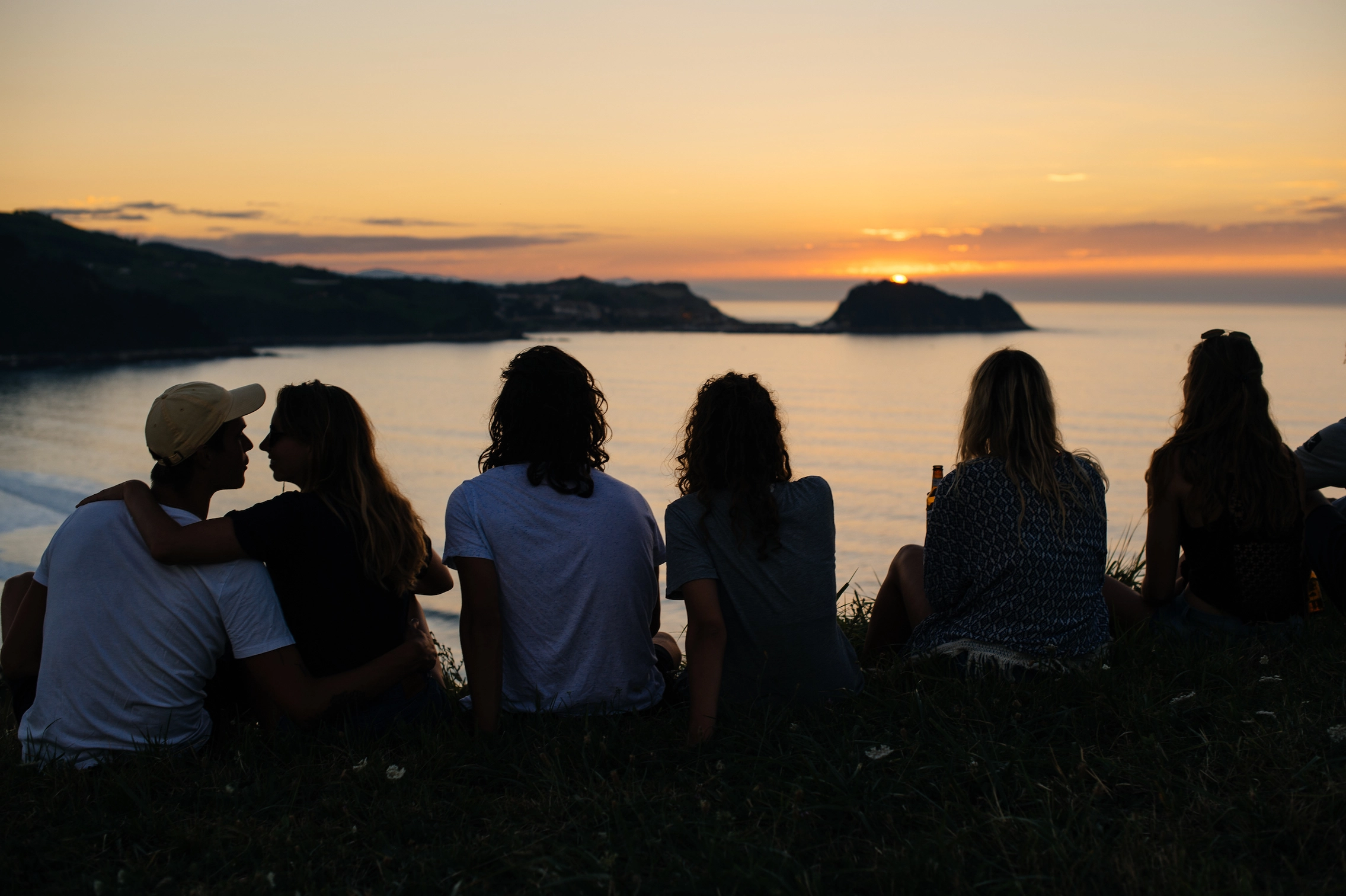 Surfcamp Zarautz Sonnenuntergang Spanien