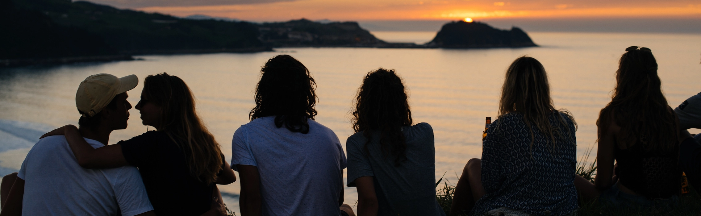 Surfcamp Zarautz Sonnenuntergang Spanien