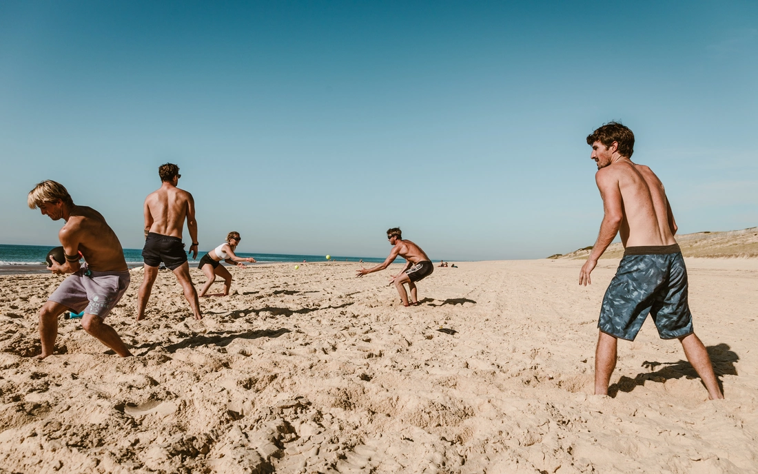 CrossFit at the Eco Surflodge Caparica in Portugal on the beach