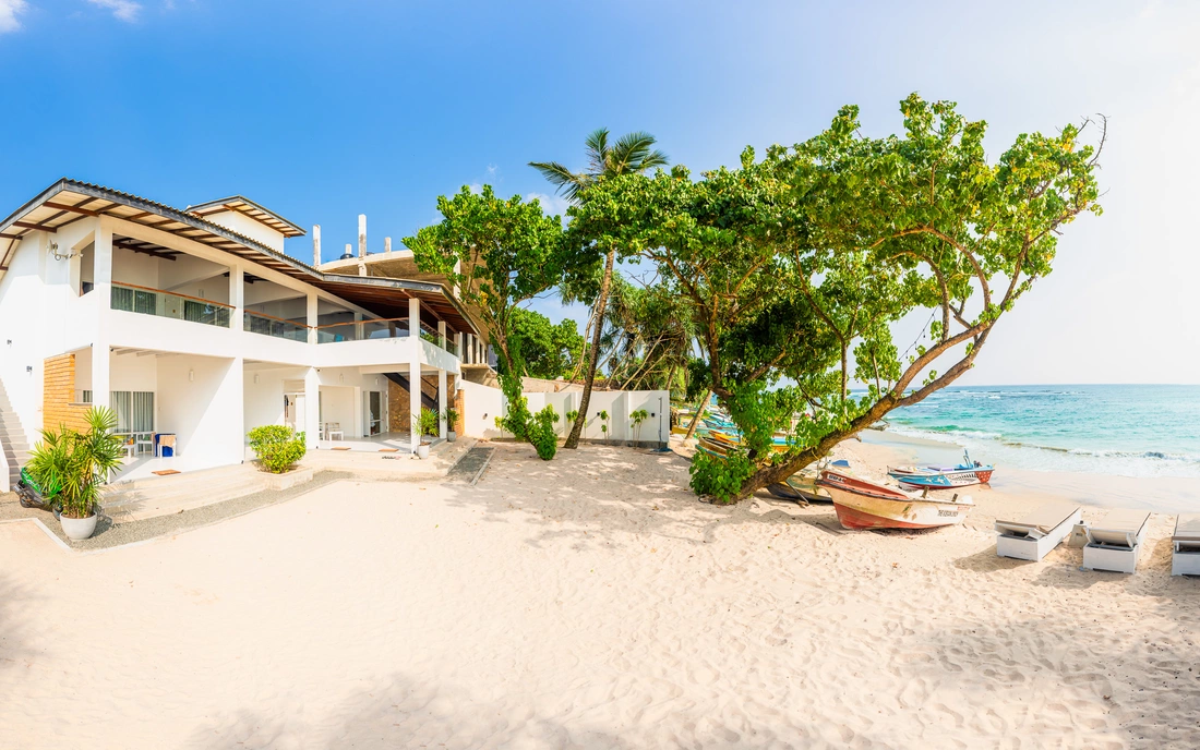 The surf house right on the beach
