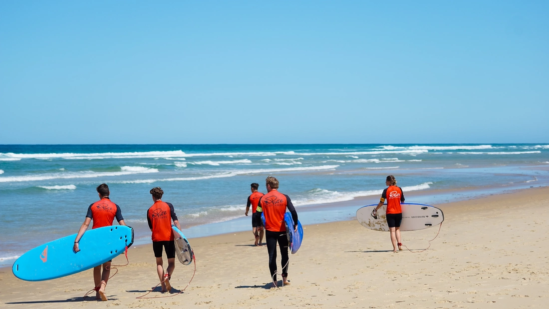 Learn to surf in Seignosse Pure Surf Camp Wave