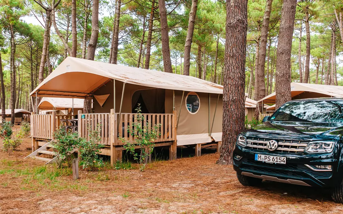 Our new camping lodges are only available in Biscarrosse