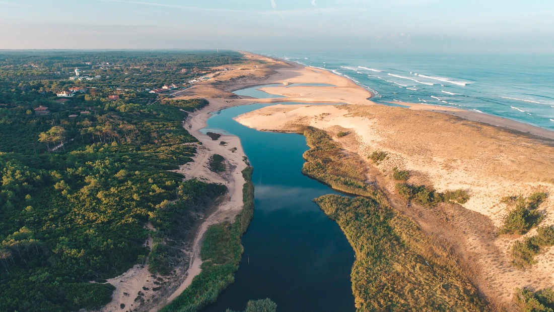 Strand Moliets Plage Surfcamp Urlaub