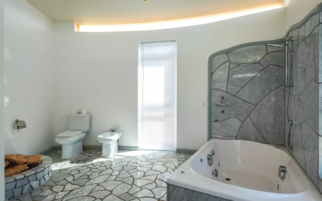 bathroom at surf villa fuerte