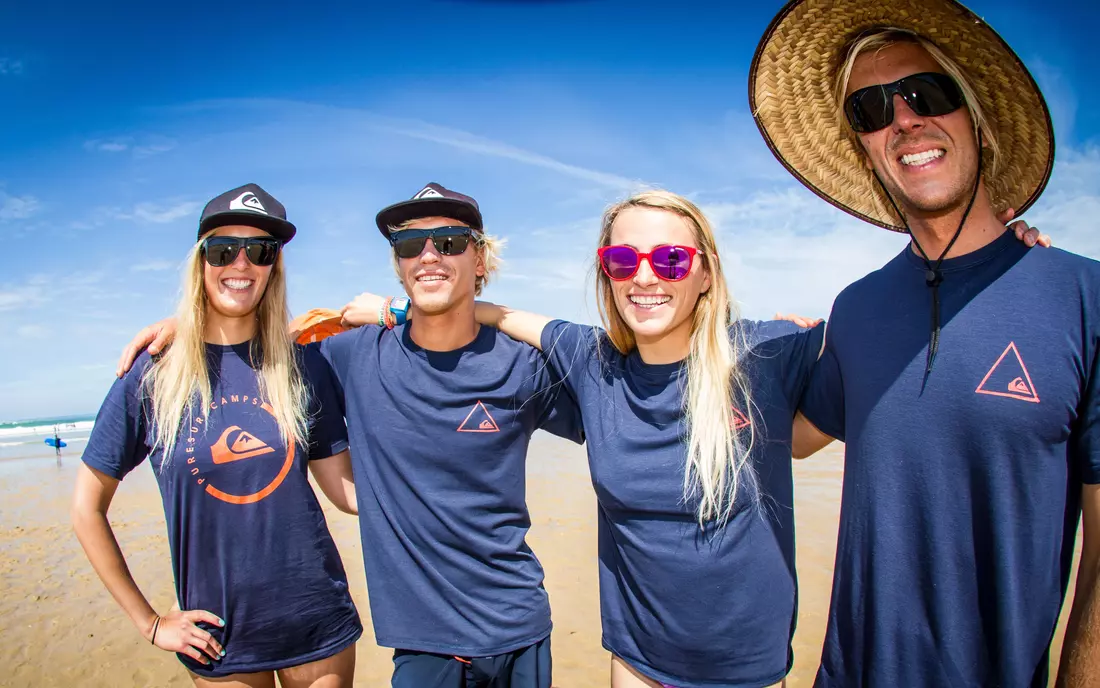 Part of the surf instructor crew