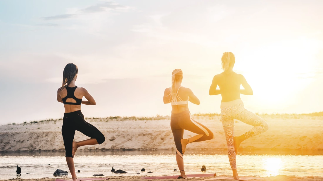 Yoga zum Sonnenauf-, oder Untergang in der Surf Villa Ericeira
