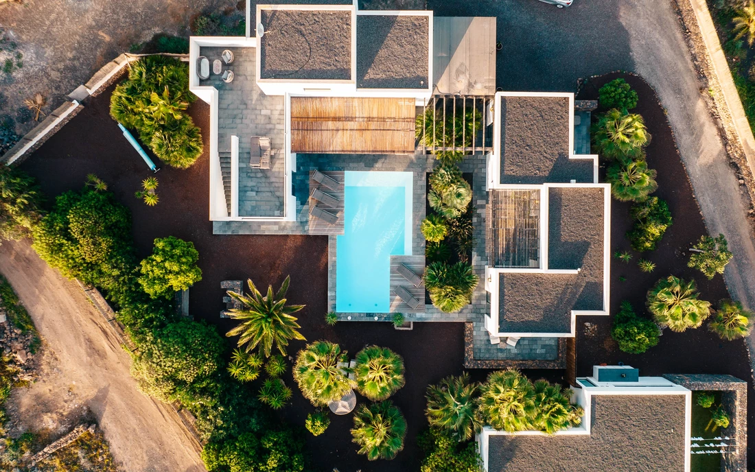 The property from above.