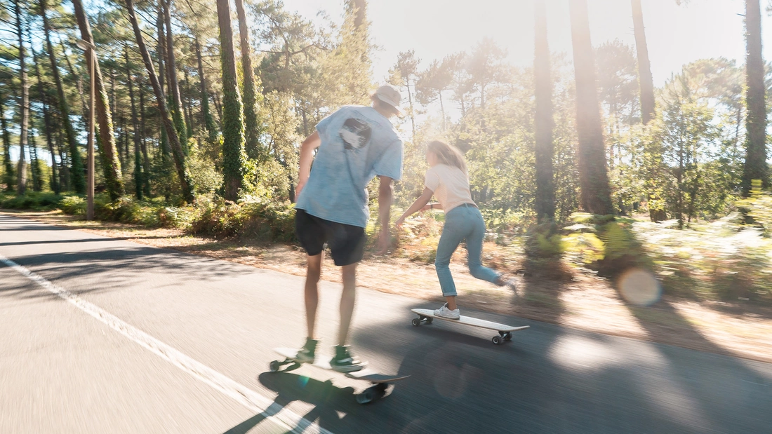 If there are no waves, just go surfing in the pine forest.