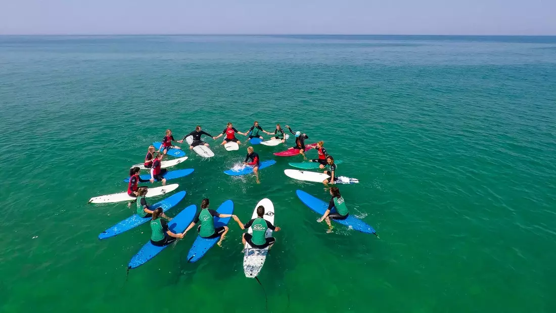 surf course in water