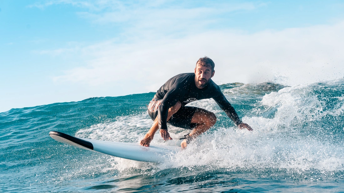 Surfen in perfekten Bedingungen