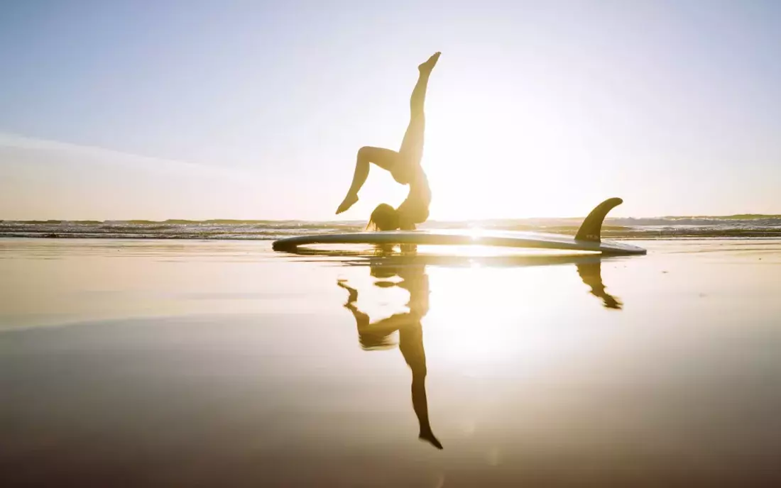 Yoga mit ausgebildeten Lehrern in schönem Setting