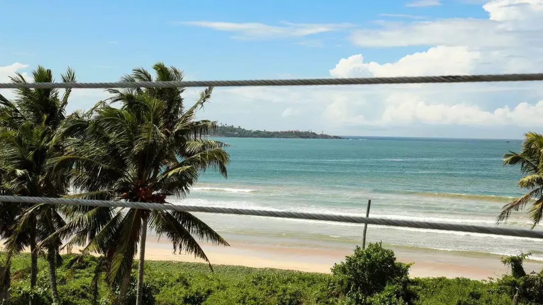 Ausblick aus dem Surfhouse Sri Lanka