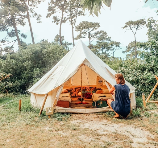 Surfcamp Oyambre Rundzelt