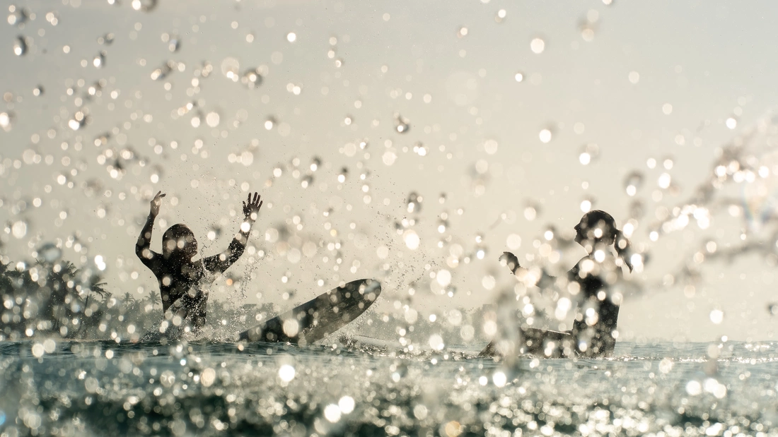 Spass wasser schlagen