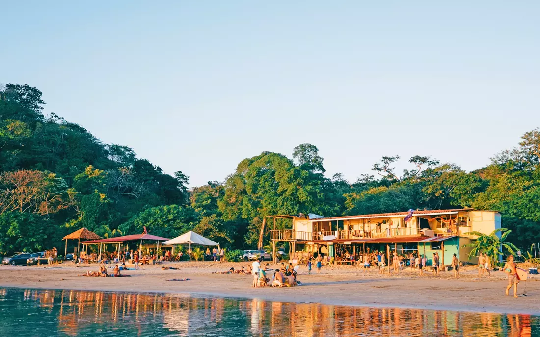 Surf Camp Nicaragua beach sunset