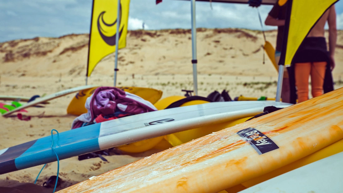 surfboard night pure surf camp seignosse